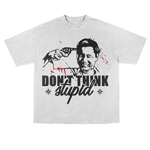 T-shirt surdimensionné 100 % coton pour homme, impression graphique personnalisée, streetwear unisexe, hip-hop, écologique, délavé à l'acide, vintage - Product Image 5