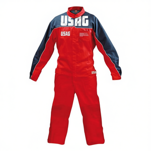 Overol de Trabajo Rojo/Azul con Zapatos de Seguridad Usag, Categoría de Producto - Product Image 2