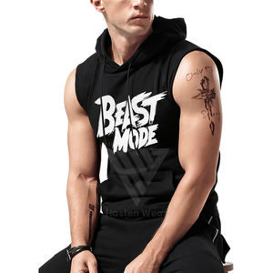 Sweat-shirts d'entraînement sans manches de haute qualité pour vêtements de sport, vêtements de sport tendance, streetwear léger, sweat-shirts d'entraînement - Product Image 3