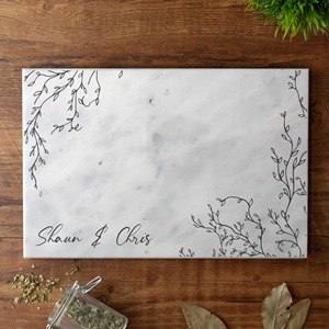 Planche à découper en marbre blanc naturel Accessoire de cuisine élégant pour couper les légumes, les fruits et le fromage d'Inde - Product Image 5