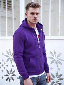 Sweat à capuche unisexe à fermeture éclair, confortable, entièrement zippé, en tissu doux mélangé de coton, manches longues, vêtement d'hiver, formel, séchage rapide - Product Image 6