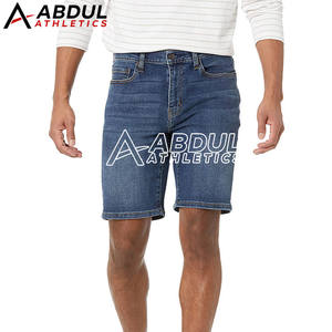 Shorts en jean pour hommes sur mesure, entraînement, nouveau design, shorts en jean en coton pour hommes - Product Image 2