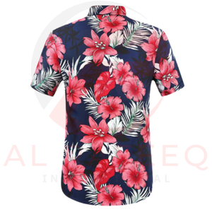 Top Trending Camiseta para hombre Totalmente impresa Poliéster Algodón Impreso Camiseta de playa para hombre Camiseta de media manga hecha a medida - Product Image 2