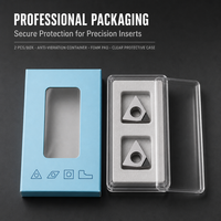 CBN Diamond Turning Inserts WNMG080402 WMG080404 WNMG080408, CNC Lathe Diamond Tool Tips for Aluminum Alloy Machining
