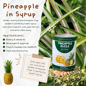Tranches d'ananas en conserve en sirop, directement de l'usine, épluchées, saveur douce, marque privée OEM - Product Image 1