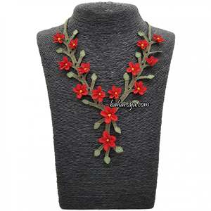 Turuncu İne oyasıgönülçelen kolye NAR çeği motiflu Moda İgali halsiz - Product Image 1