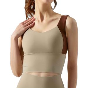 2025 gros soutien-gorge de sport personnalisé de haute qualité pour dames Fitness femmes Gym course respirant soutien-gorge de sport avec Logo avant - Product Image 1