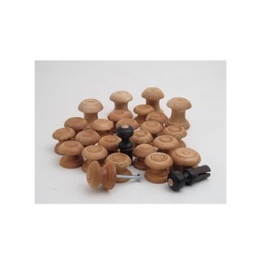 Poignée de cuisine moderne en bois de couleur naturelle, boutons d'armoire de style européen, poignées en bois avec vente - Product Image 3