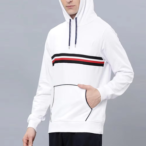 100% coton personnalisé votre propre logo pull à capuche avec poche kangourou respirant pull à capuche basiques coton mélangé - Product Image 3