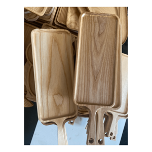 Offre Spéciale usine Logo personnalisé gâteau fruits Snack Dessert servant assiette en bois plats pour Restaurant ou décoration de la maison - Product Image 4