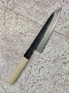 Cuchillo de Chef de hoja de acero al carbono hecho a mano, mango de madera de olivo de forma japonesa con cuchillos de cocina de vaina - Product Image 5