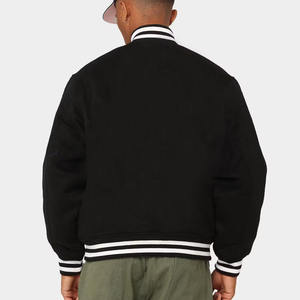 แจ็กเก็ตขนสัตว์สำหรับผู้ชายขนาดพลัสไซส์มีฮู้ดพิมพ์โลโก้ออกแบบได้ตามต้องการงานปักสไตล์สตรีทสำหรับใช้ในฤดูหนาว - Product Image 6