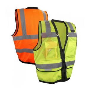 Chaleco de Seguridad Impermeable de Alta Visibilidad Personalizado, Transpirable, con Múltiples Bolsillos, ANSI Clase 1, Reflectante, para Deportes al Aire Libre - Product Image 6