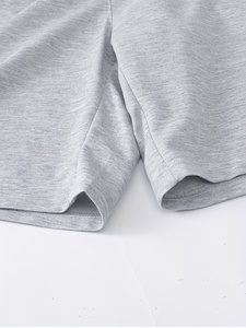 Shorts décontractés amples pour hommes avec cordon de serrage, style minimaliste, respirants, vêtements décontractés individuels, tissu en maille tissée, taille basse - Product Image 6