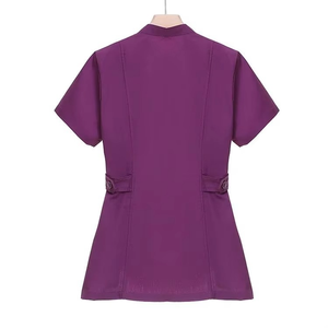 Conjunto de Uniforme Médico de Lona 100% Algodón para Mujer 2025, Venta al por Mayor, Alta Calidad, Talla XXS, Pantalones Deportivos, Color Personalizado para Médicos y Enfermeras - Product Image 3