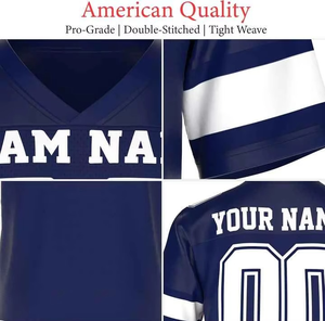 Uniformes de Rugby al por Mayor con Nombres y Números Cosidos, Jersey de Fútbol Americano Retro con Estampado Personalizado para Hombre - Product Image 6
