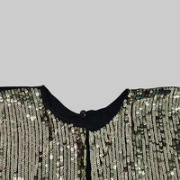 Robes de soirée élégantes pour femmes Robes maxi à manches chauve-souris Nouvelle mode Loose Rhinestone Round Neck Casual Black Robe