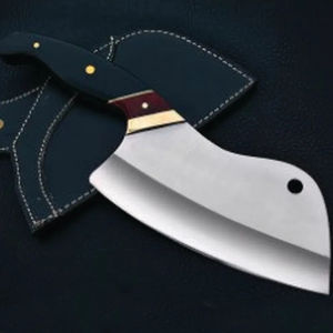 Cuchillo de Chef Burraq Personalizado Hecho a Mano de Acero Inoxidable, Cuchillo Multifuncional con Mango de Madera, Grado DIY OEM/ODM, 10 Pulgadas, 2mm de Grosor - Product Image 2