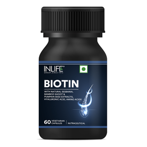 Suplemento de Biotina para el Cabello, Bloqueador de DHT con Sesbania, Brotes de Bambú, Bhringraj, Fortalece y Nutre el Cabello para Mujeres - Product Image 1