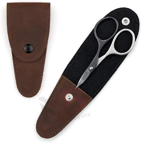 กรรไกรตัดหนังกำพร้าสแตนเลสอย่างดี ทนทาน ปลายแหลมคม สำหรับดูแลความงาม พร้อมซองหนัง - Product Image 2