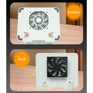 Support d'ordinateur portable pliable en plastique réglable en hauteur, rotatif à 360 degrés, portable, pour ordinateurs portables de moins de 17 pouces - Product Image 4