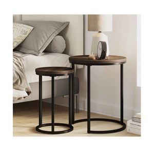 โต๊ะทำรังโลหะทุบด้วยพื้นผิวที่เงางามและโครงสร้างที่ทนทานเหมาะสำหรับการตกแต่งภายในที่หรูหรา - Product Image 4