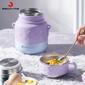 Braised beaker Authentic braised kettle Stuffed beaker Large capacity insulated <b>lunch</b> <b>box</b> Braised Congee can barrel - Product Image 2