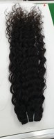 Extensions de cheveux humains non traités du temple vierge indien perruques droite naturelle cuticule alignée Remy cheveux Machine Double trame cheveux