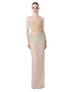 Robe ETHEREAL DUNE _ robe de soirée de luxe haute couture de la marque locale vietnamienne - Product Image 1