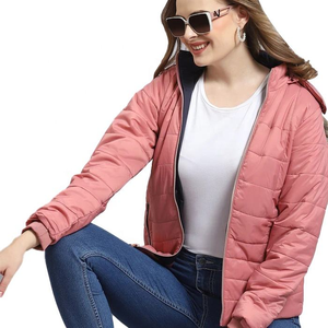 High Quality Custom Made Women's Winter Warm Puffer Jacket with Logo Bubble Design Dyed Processed - Product Image 2