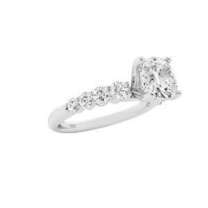 Bague solitaire Celestial Grace à taille coussin en or 10K 2,00 CT, bijoux de luxe, cadeau de fiançailles et de mariage pour femme - Product Image 3