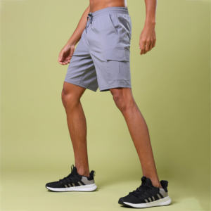 <b>Men's</b> Premium Polyester Cargo <b>Shorts</b> - Custom Stretch Fabric with Pockets Stylish Activewear for <b>City</b> and Trail Exploration - Product Image 3