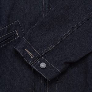 Veste de travail en jean personnalisée pour homme de haute qualité, style streetwear en toile, broderie, manches longues, hiver, service OEM, devant - Product Image 5