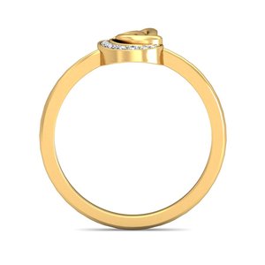 Anillo de oro de 18 quilates con brillantes diamantes cultivados en laboratorio - Product Image 5