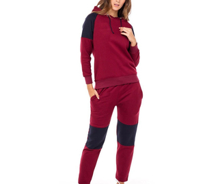 <b>Boutique</b> <b>Women</b> <b>Plus</b> <b>Size</b> Winter Solid Tracksuit Set Street Fashion Hooded Zip 100% Cotton Jogger Pants Comfortable Stylish - Product Image 3