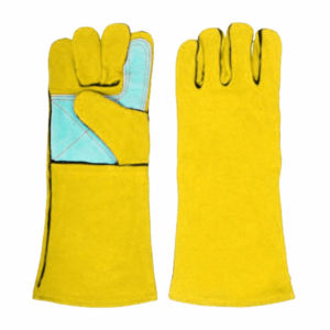 Guantes de soldadura de cuero dividido de cuero de vaca de mejor rendimiento Guantes de construcción de protección de manos de seguridad industrial para soldador - Product Image 3