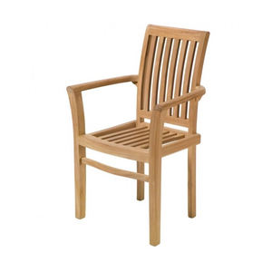 Teak <b>Wood</b> <b>Arm</b> <b>Chair</b> Garden - Product Image 1