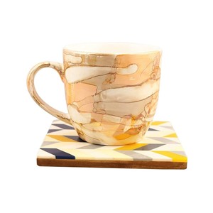 Sous-verre incrusté d'os MDF et sous-verre en résine ensemble façonneur carré par lametierartz fabricant indien - Product Image 2