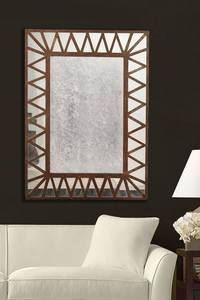 Modern <b>Square</b> Wooden <b>Mirror</b> with Rough Finish for Living Area Wedding Decor Eco-Friendly & Durable - Product Image 6