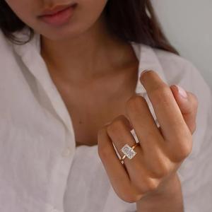 IGI Radiant Lab Grown Diamond Ring14K Gold Lab Créé Bague en diamant pour mariage et bague de fiançailles ou bande - Product Image 3