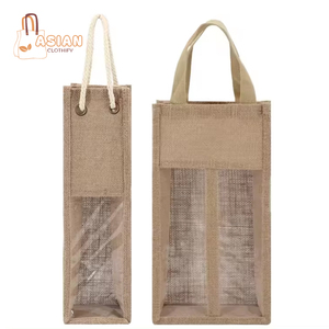 Bolsa de vino de yute colorida de gran oferta hecha de yute de buena calidad para exportar en todo el mundo a bajo precio de mercado - Product Image 2