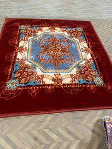 Queen Size 100% Wool Mink Korean Striped Floral Blankets Woven Technics <b>Fleeced</b> Material Solid Wearable Portable Harshit - Product Image 3