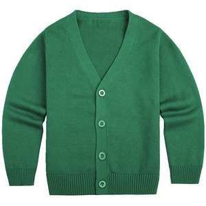 Cardigan en laine/acrylique à col en V ajouter des logos personnalisés tenue décontracté pour femmes hommes sororité fraternité chandails bouton - Product Image 1