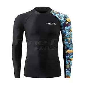 Venta caliente Premium MMA Gear Alta calidad Transpirable Secado rápido Ecológico Manga corta Rash Guard Spandex Poliéster Ropa deportiva - Product Image 1