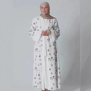Thobe / Thawb Boutique Vêtements Femmes Musulman Abayas Robe Mode Musulman Caftan Floral Longue Robe Abaya Fournisseurs Pas Cher Prix - Product Image 4