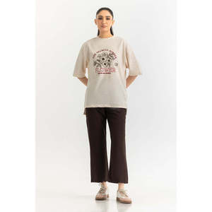 Blusa de Punto Informal para Mujer, Estampado Floral, Corte Holgado, 100% Algodón Suave, Cuello Redondo, Transpirable, Ropa de Moda para Uso Diario, Prenda Cómoda - Product Image 1