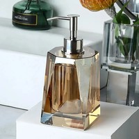 Ensemble d'accessoires de salle de bain trois pièces, moderne, luxueux, écologique, multi-usages, avec logo personnalisé, en verre et acier inoxydable, magnifique, pour savon