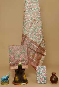 Maheswari-Materiales de seda para vestido, adecuados para diseñadores de vestidos y fabricantes de ropa femenina, para reventa, diseño floral amarillo - Product Image 2