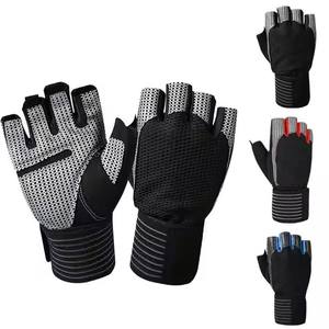 New Arrival Customized Logo Breathable <b>Fitness</b> <b>Glove</b> for Men Women Adjustable Half Finger Fancy <b>Glove</b> For Adults In Good Quality - Product Image 3