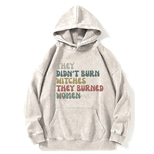 เสื้อกันหนาวมีฮู้ดโอเวอร์ไซส์ผู้ชายเสื้อมีฮู้ดโอเวอร์ไซส์สไตล์วินเทจซักกรดเสื้อมีฮู้ดสไตล์สตรีท - Product Image 1